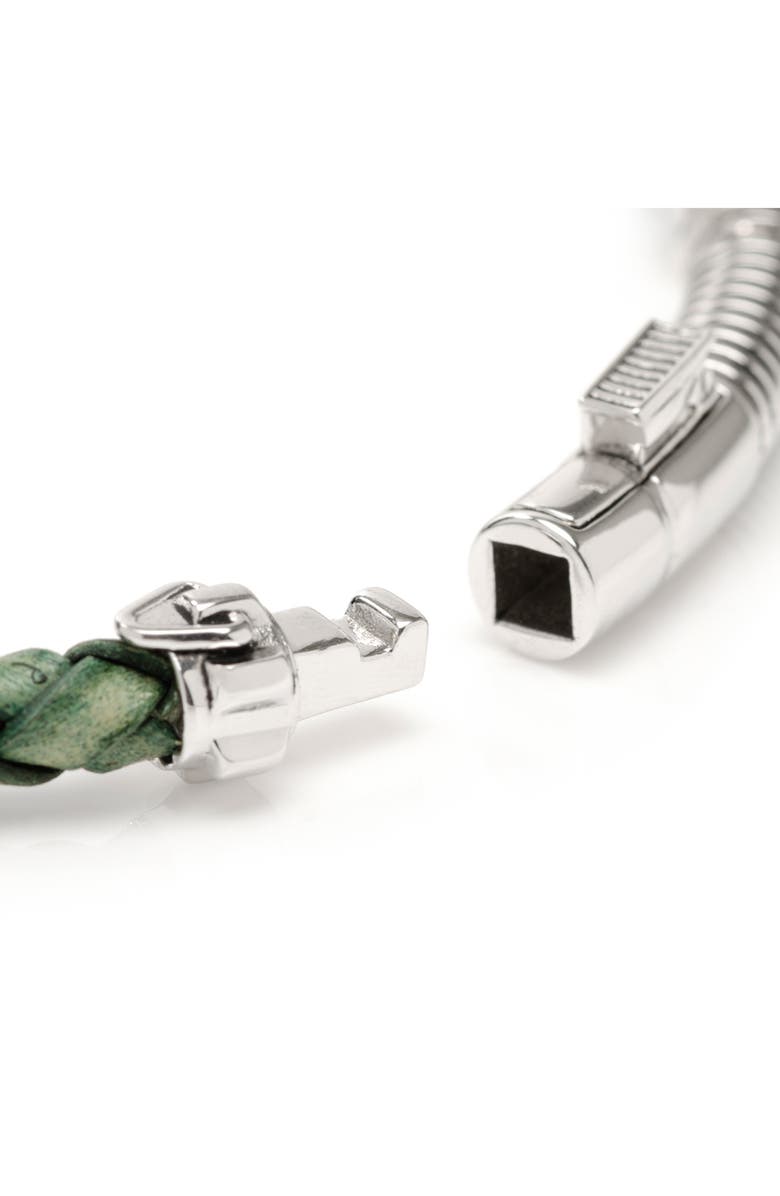 Cufflinks, Inc. Men's Luke Skywalker Lightsaber Braided Leather Bracelet, Alternate, color,