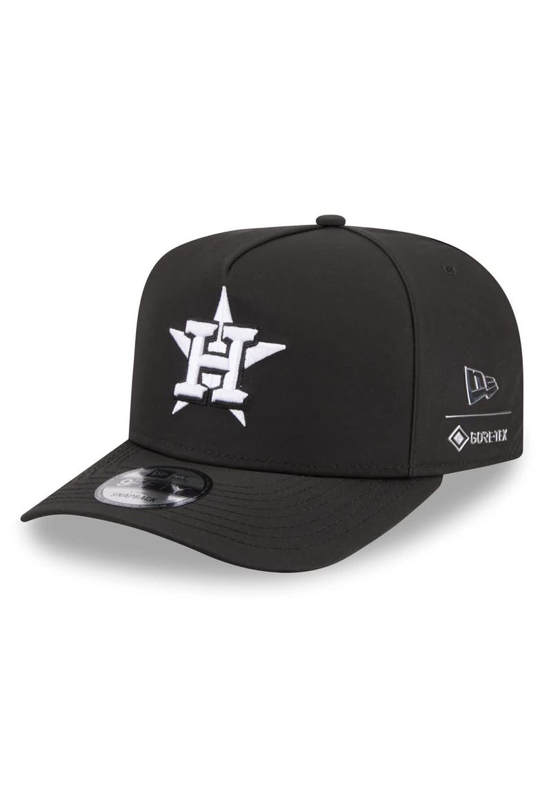 Men's New Era x GORE-TEX  Black Houston Astros A-Frame 9FIFTY Adjustable Hat, Main, color, Black