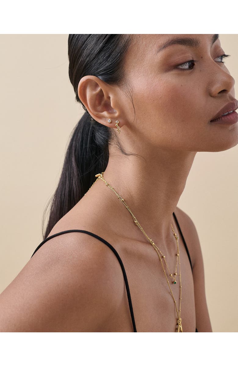 Edge of Ember Globe Station Green Onyx Necklace, Alternate, color, Green Onyx