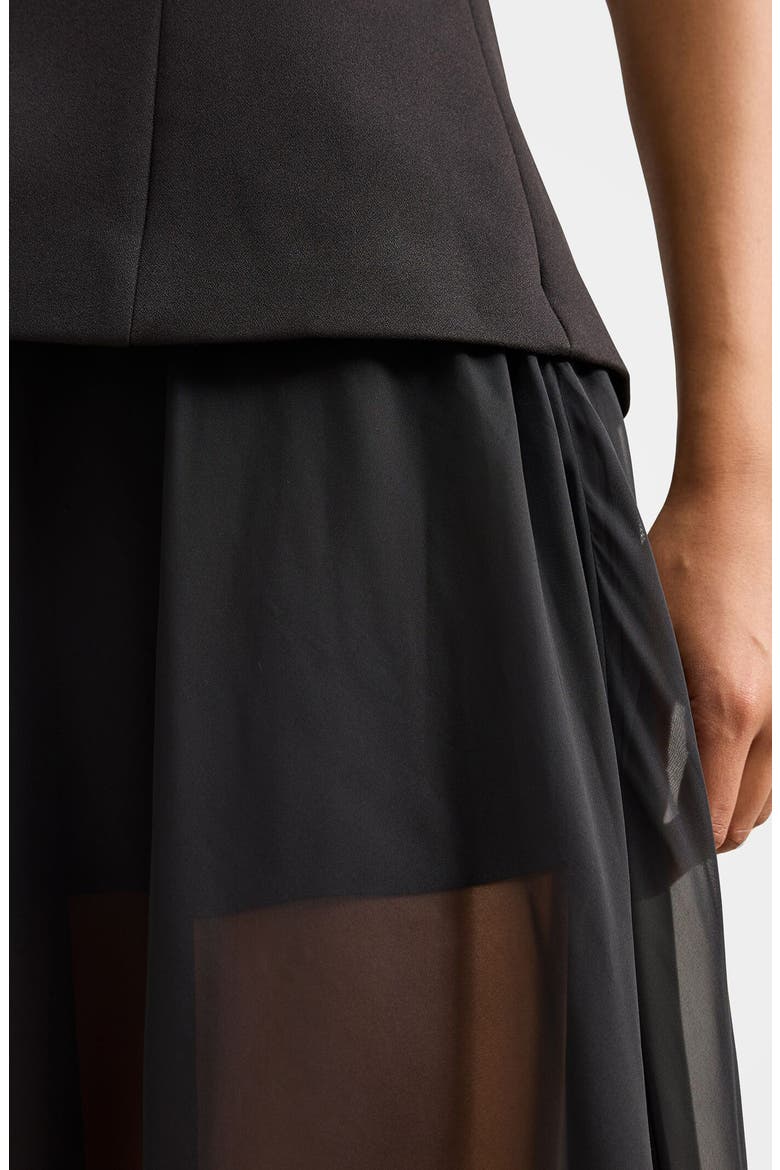 Martine Halter Maxi Dress, Alternate, color, BLACK