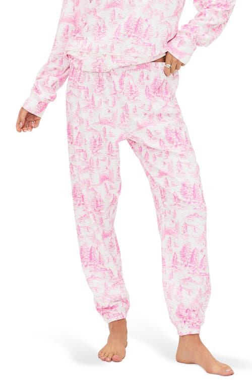Beach Riot Georgie Print Sweatpants In Pink