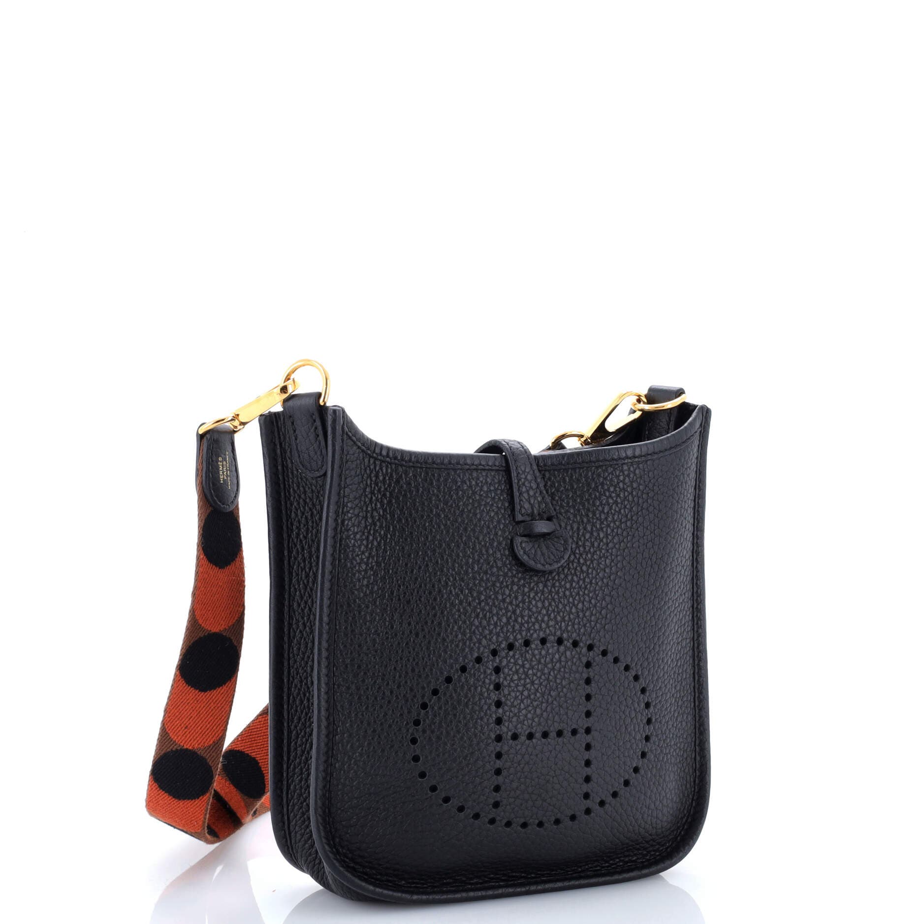 Pre-Owned Hermes Evelyne Bag Gen III Clemence TPM, Alternate, color, Noir