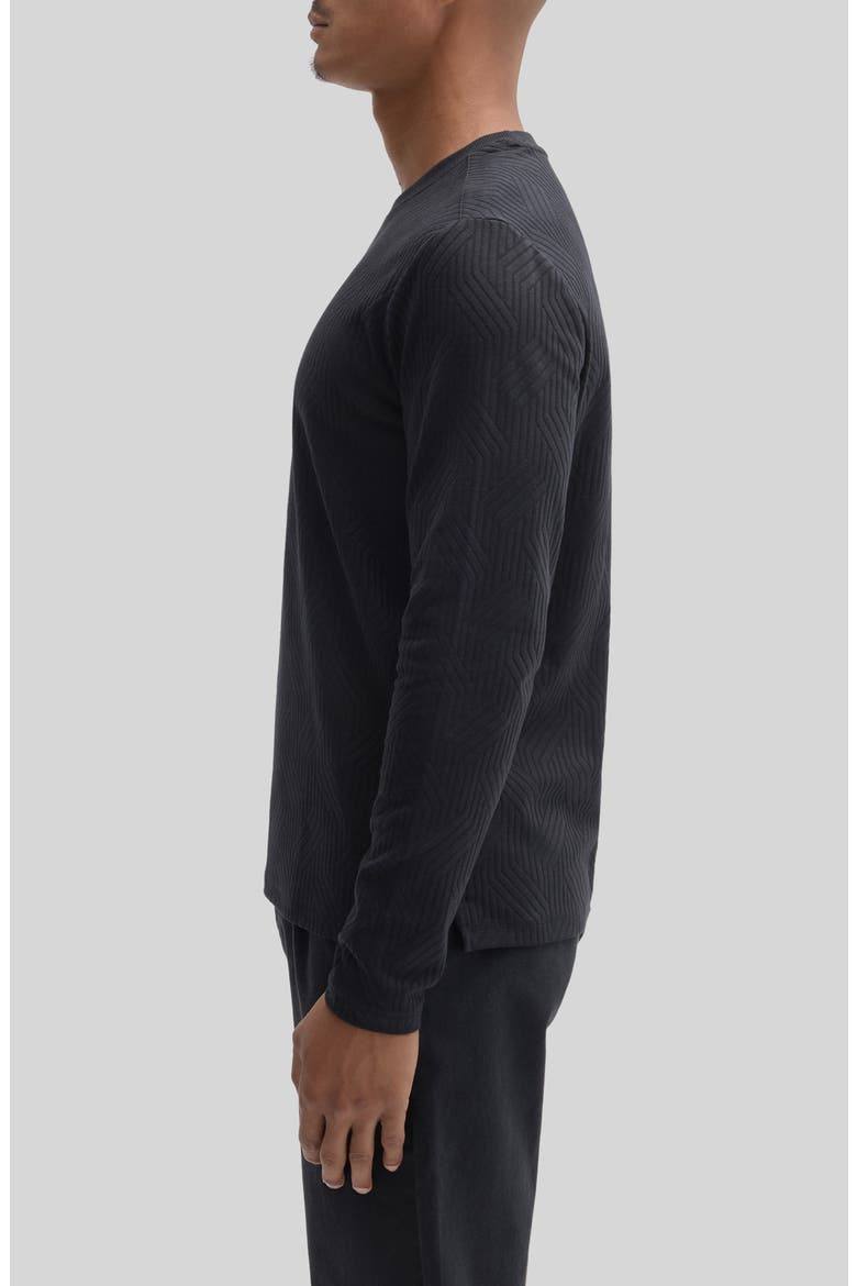 Anderson Long Sleeve Geometric T-Shirt, Alternate, color, BLACK