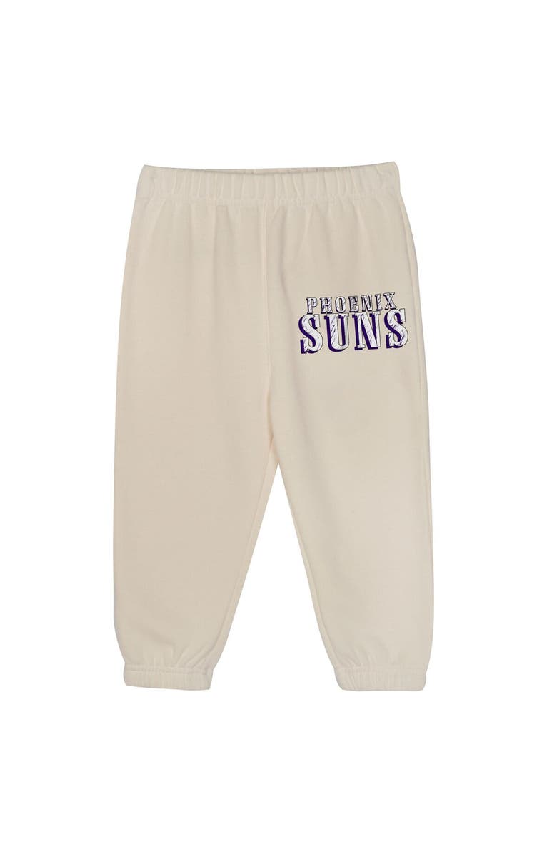 Mitchell & Ness Toddler Mitchell & Ness Cream Phoenix Suns Hang Time Oversized Pullover Hoodie & Pants Set, Alternate, color, Cream