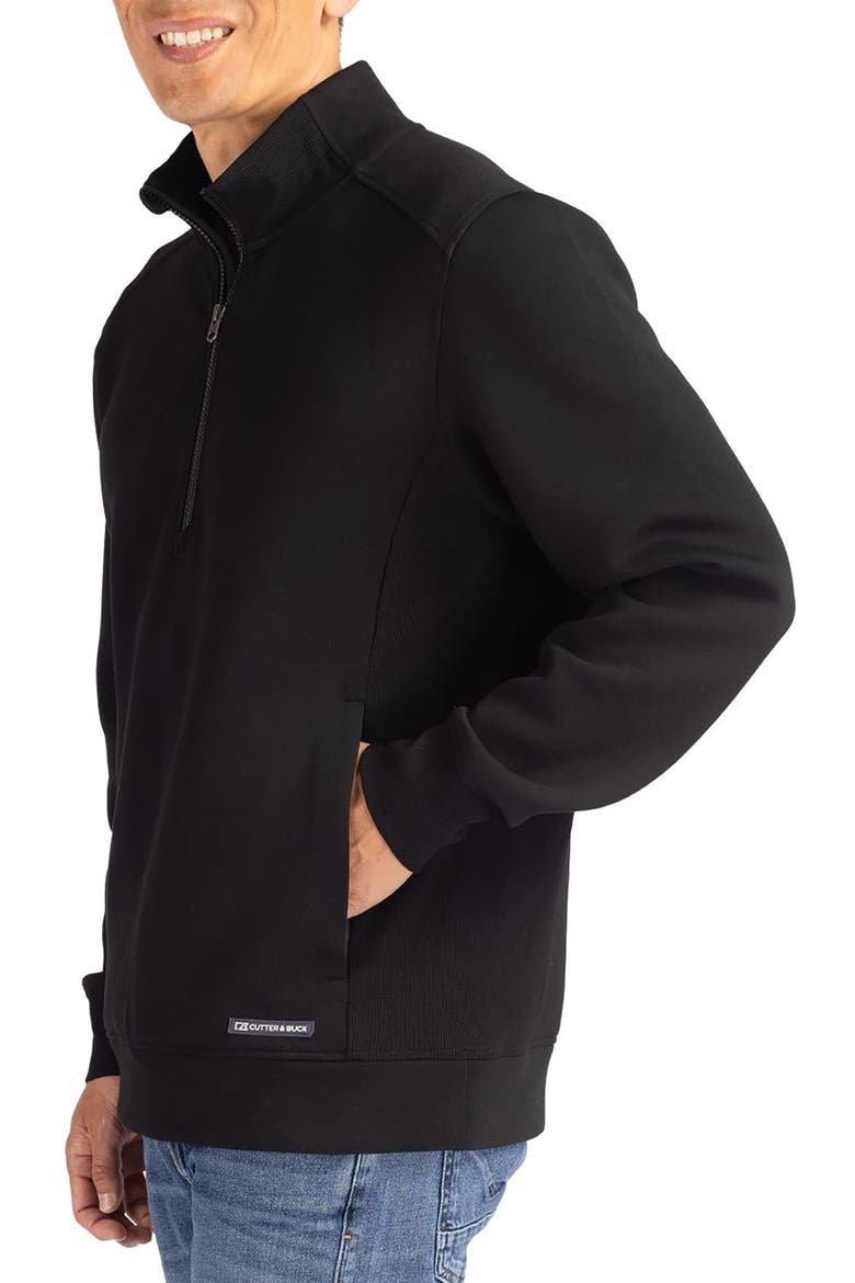Roam Quarter Zip Pullover, Alternate, color, BLACK