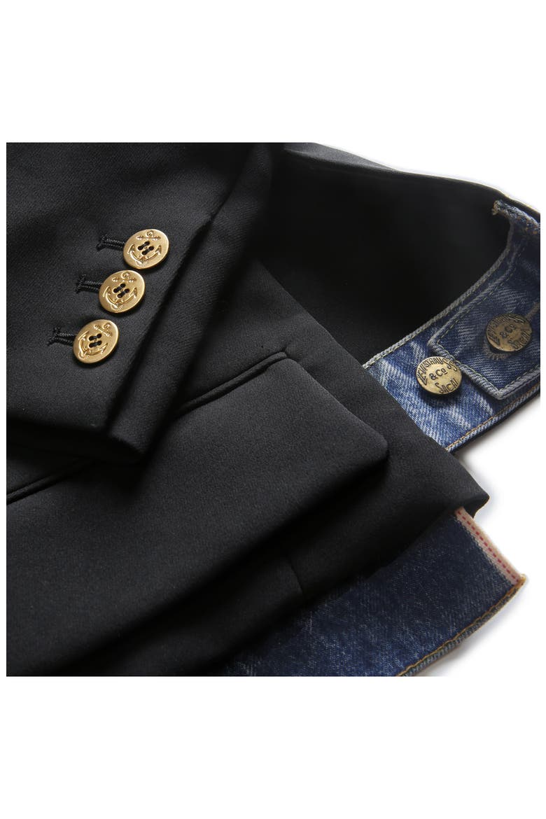 Gender Inclusive Levi's® Denim x Matelassé Twill Jacket, Alternate, color, BLACK