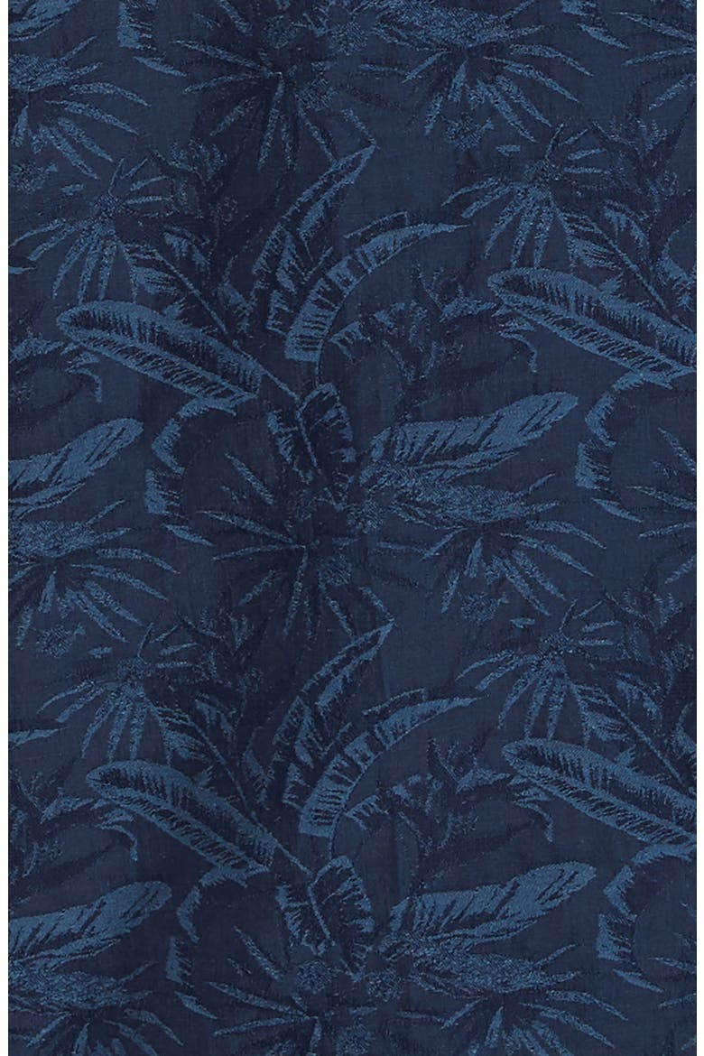 Venice Regular Fit Palm Print Shirt, Alternate, color, INDIGO