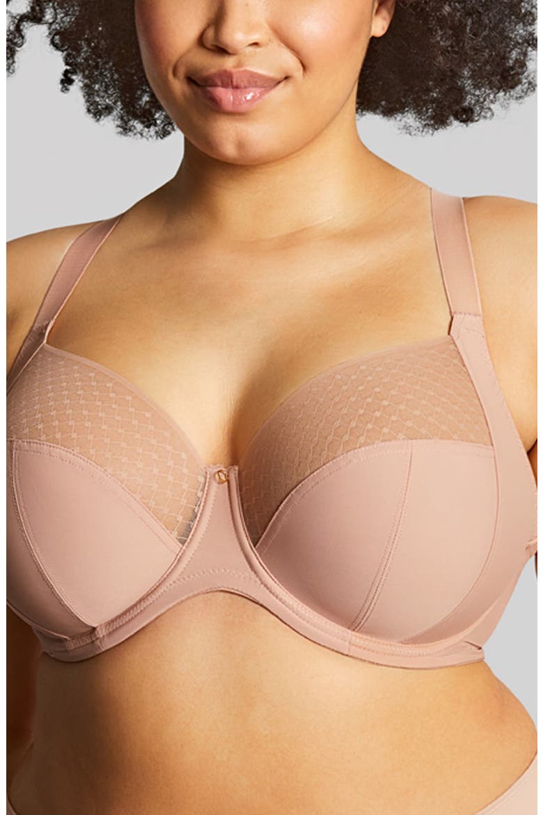 Bliss Underwire Stretch Side Support Bra, Main, color, HAZEL