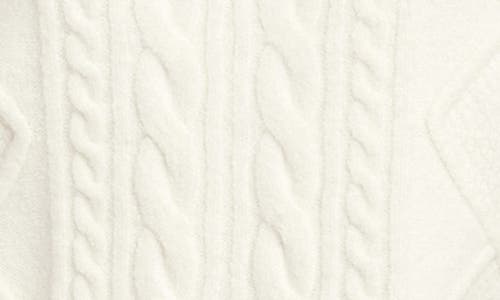 Fifteen Twenty Francis Cable Johnny Collar Polo Sweater In White