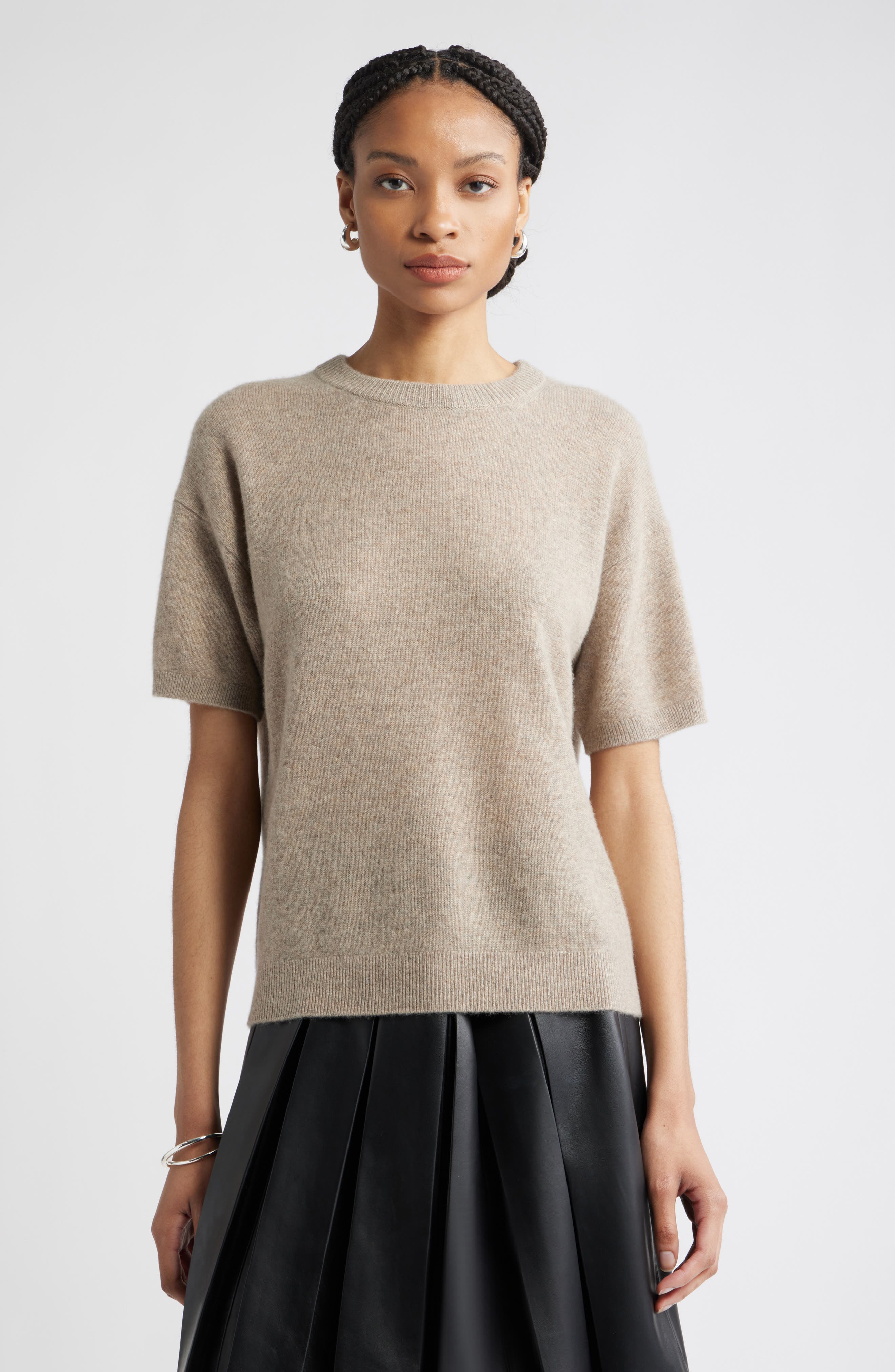 Nordstrom Short Sleeve Cashmere Sweater