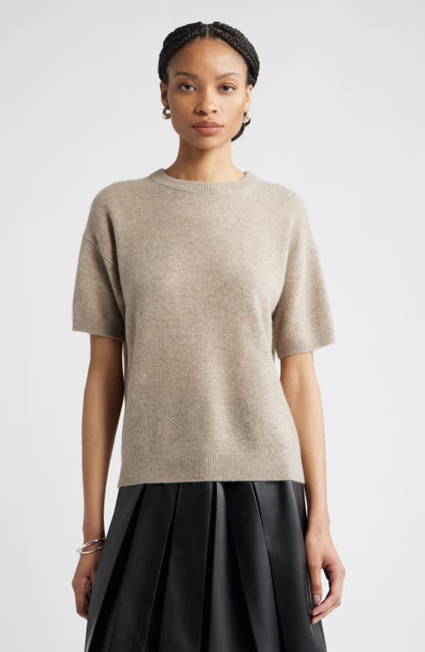 Short Sleeve Cashmere Sweater