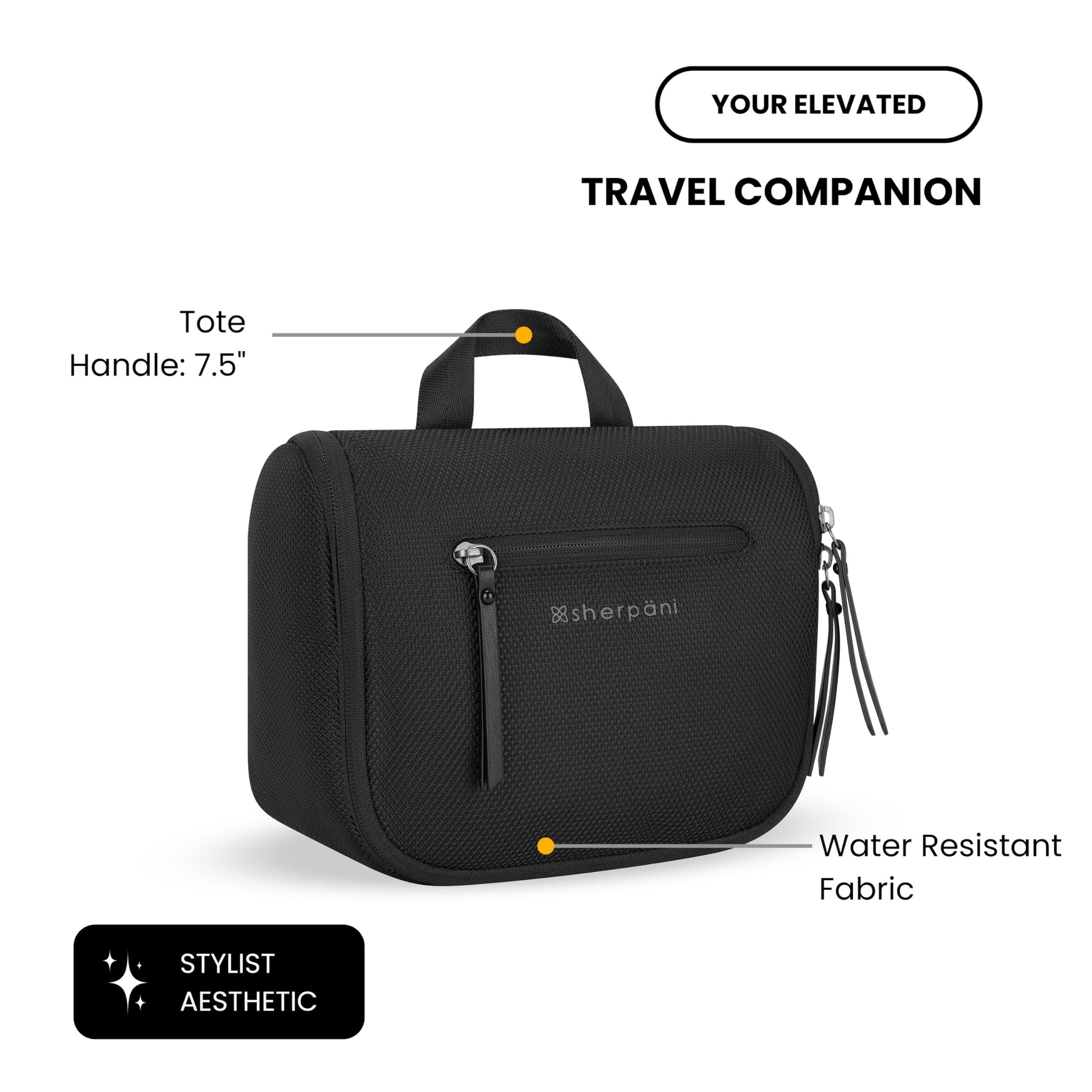 Sherpani Camden Convertible 3 in 1 Tote Bag, 18L Travel Backpack RFID Protection, Fits 15" Laptop, Con Leche, Alternate, color, Raven