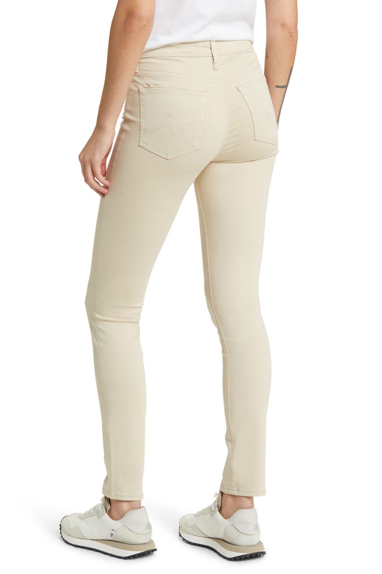 'The Prima' Cigarette Leg Skinny Jeans, Alternate, color, CREAM FROTH