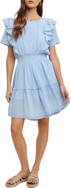 WISHLIST Swiss Dot Minidress