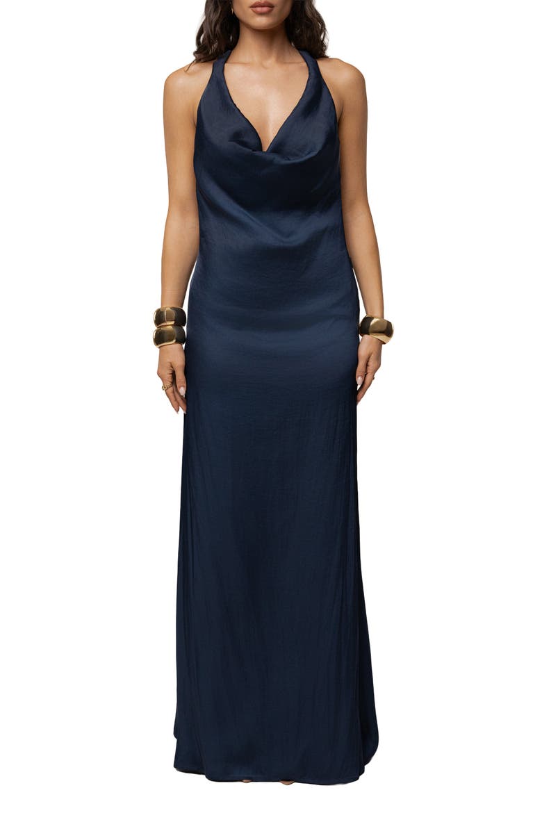 Last Dance Maxi Dress, Main, color, Navy
