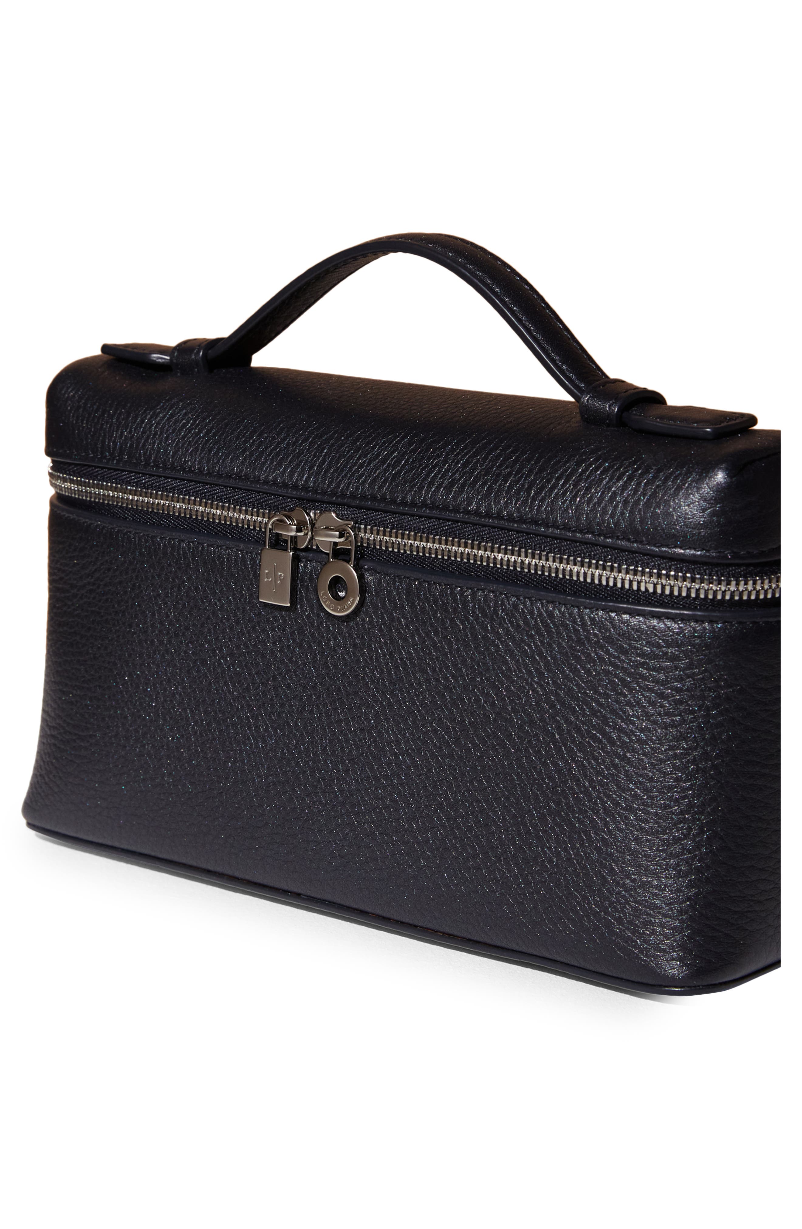 Loro Piana Leather Top Handle Bag, Alternate, color, 