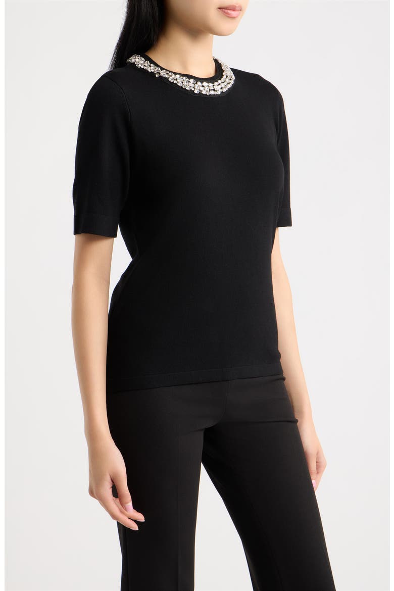 Rhinestone Embellished Sweater, Alternate, color, ANNE BLACK