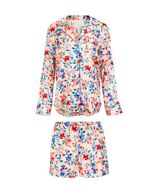Shop Adore Me Sammi Pajama Set In Floral Beige