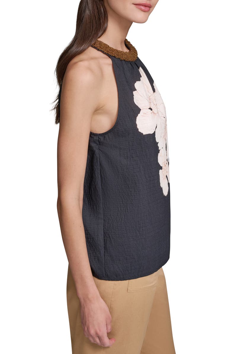KARL LAGERFELD PARIS Placed Floral Sleeveless Top, Alternate, color,