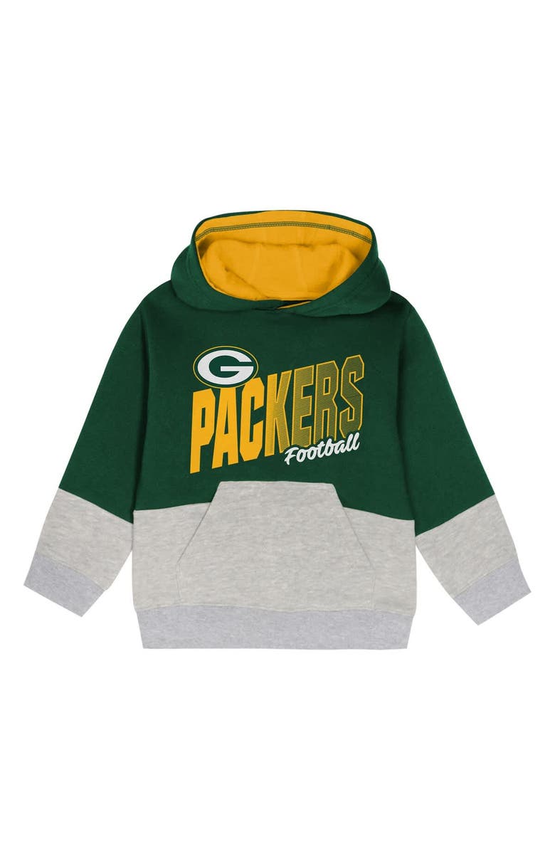 Outerstuff Toddler Outerstuff Green Green Bay Packers Lineman Fleece Hoodie & Pants Set, Alternate, color, Green
