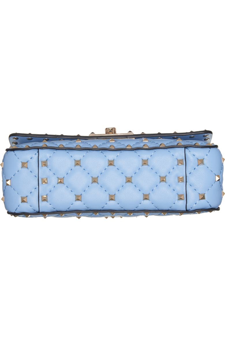 Valentino Garavani Small Rockstud Spike Leather Shoulder Bag, Alternate, color,