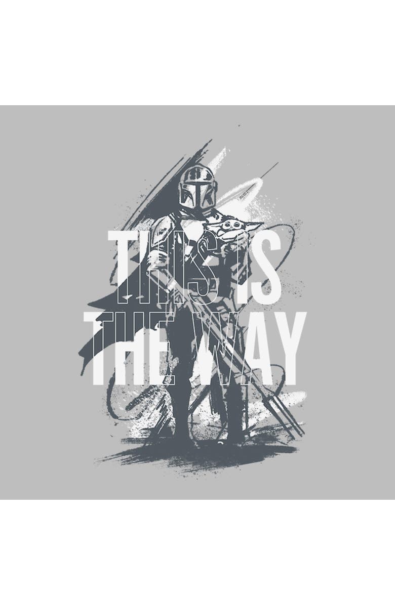 Star Wars: The Mandalorian and Grogu Girl's Star Wars The Mandalorian and Grogu This Is the Way Painting Graphic T-Shirt, Alternate, color, Athletic Heather