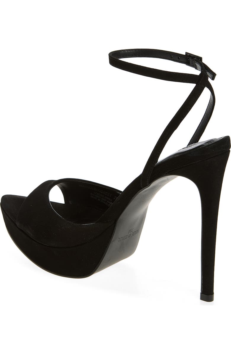Steve Madden Maiden Ankle Strap Sandal, Alternate, color, Black Nubuck