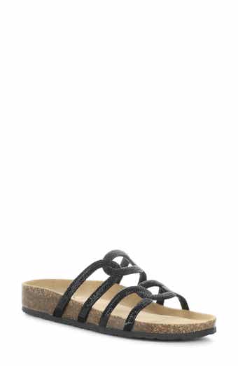 Bos. & Co. Peppy Crystal Strap Slide Sandal