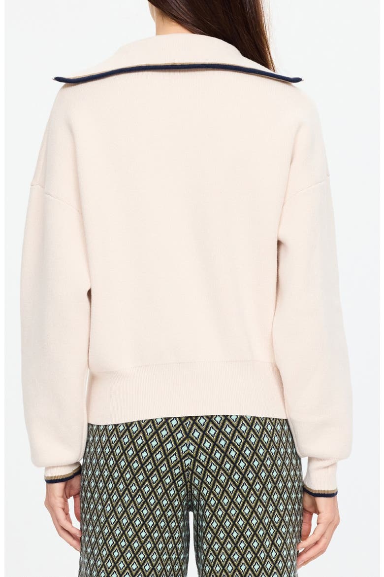 Kairo Half Zip Organic Cotton Sweater, Alternate, color, NATURAL