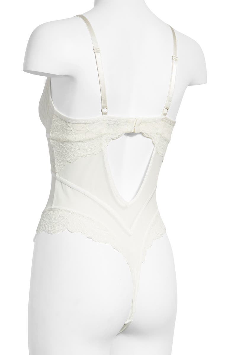 Hunkemöller Becky Mesh & Lace Bodysuit, Alternate, color,