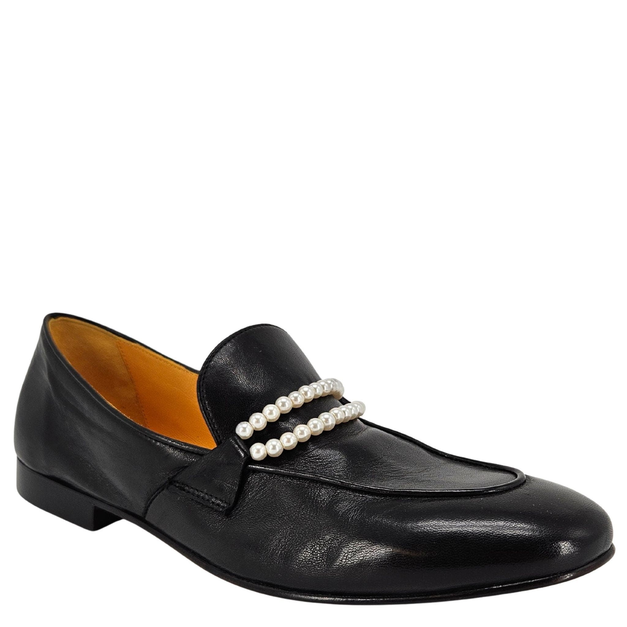 Madison Maison Pearl Flat Loafer, Alternate, color, Black
