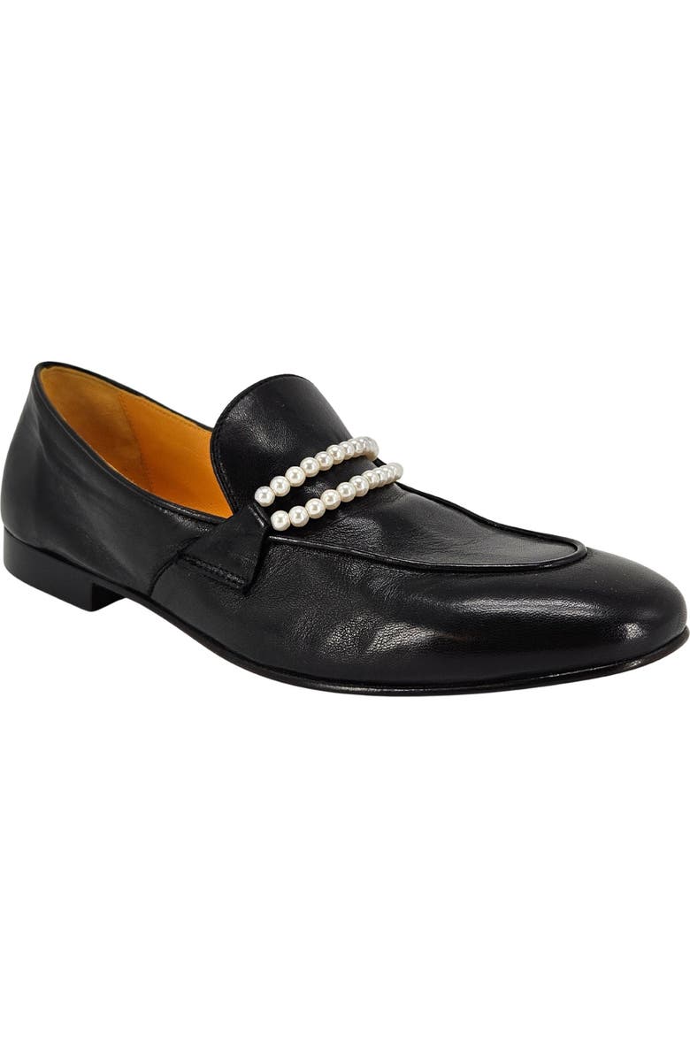 Madison Maison Pearl Flat Loafer, Alternate, color, Black
