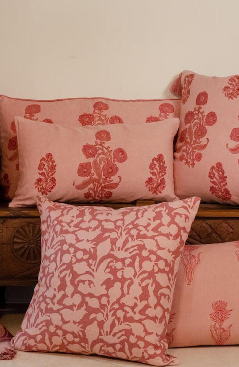 Alamwar Sharmili Decorative Pillow Cover, Alternate, color, Coral On Sand