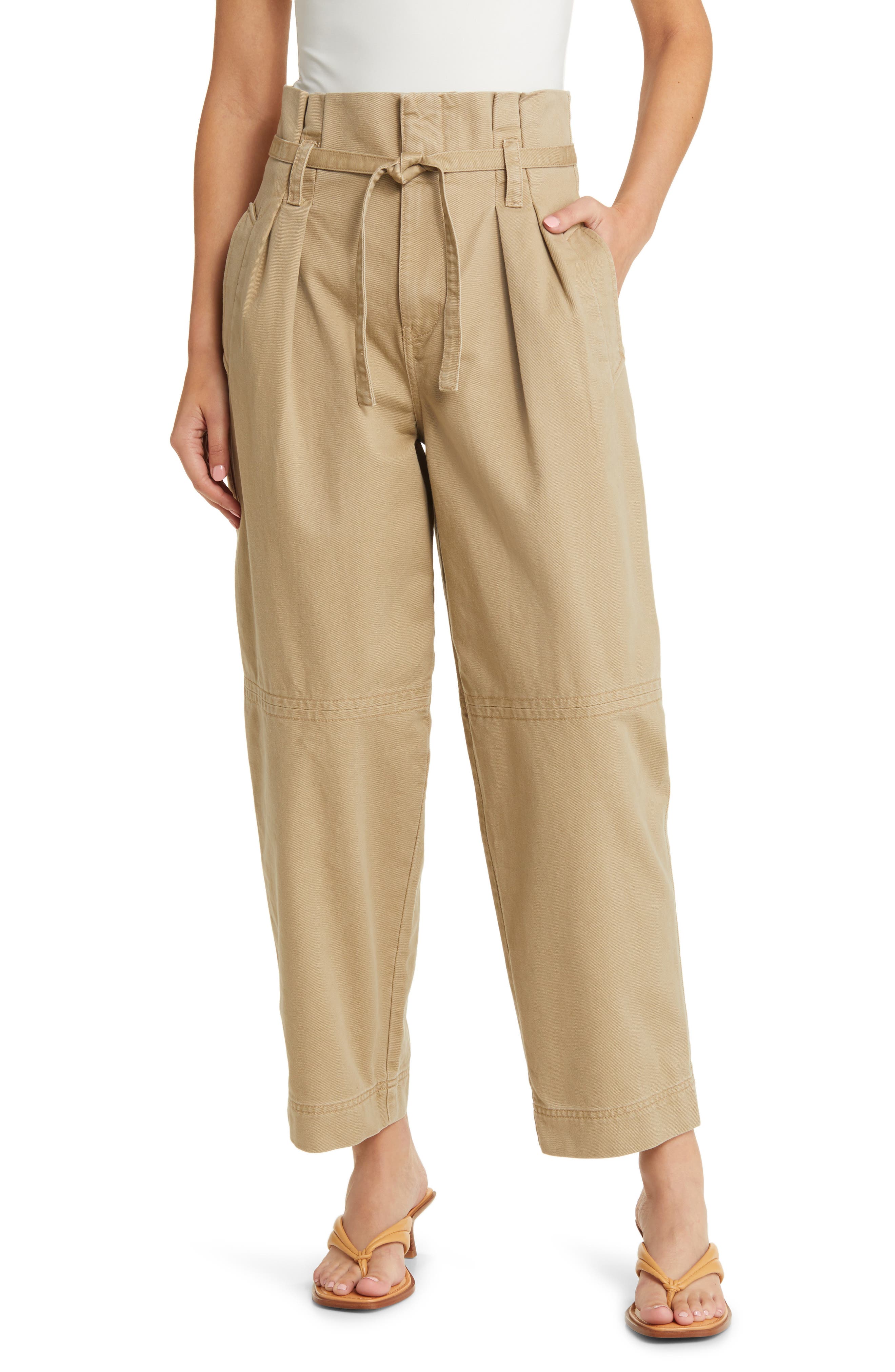 Women's Paperbag Waist High Waisted Pants | Nordstrom Rack
