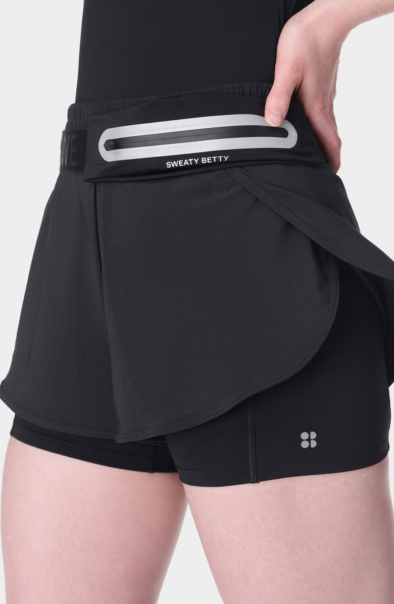 Sweaty Betty 2-in-1 Training Shorts, Alternate, color, Black