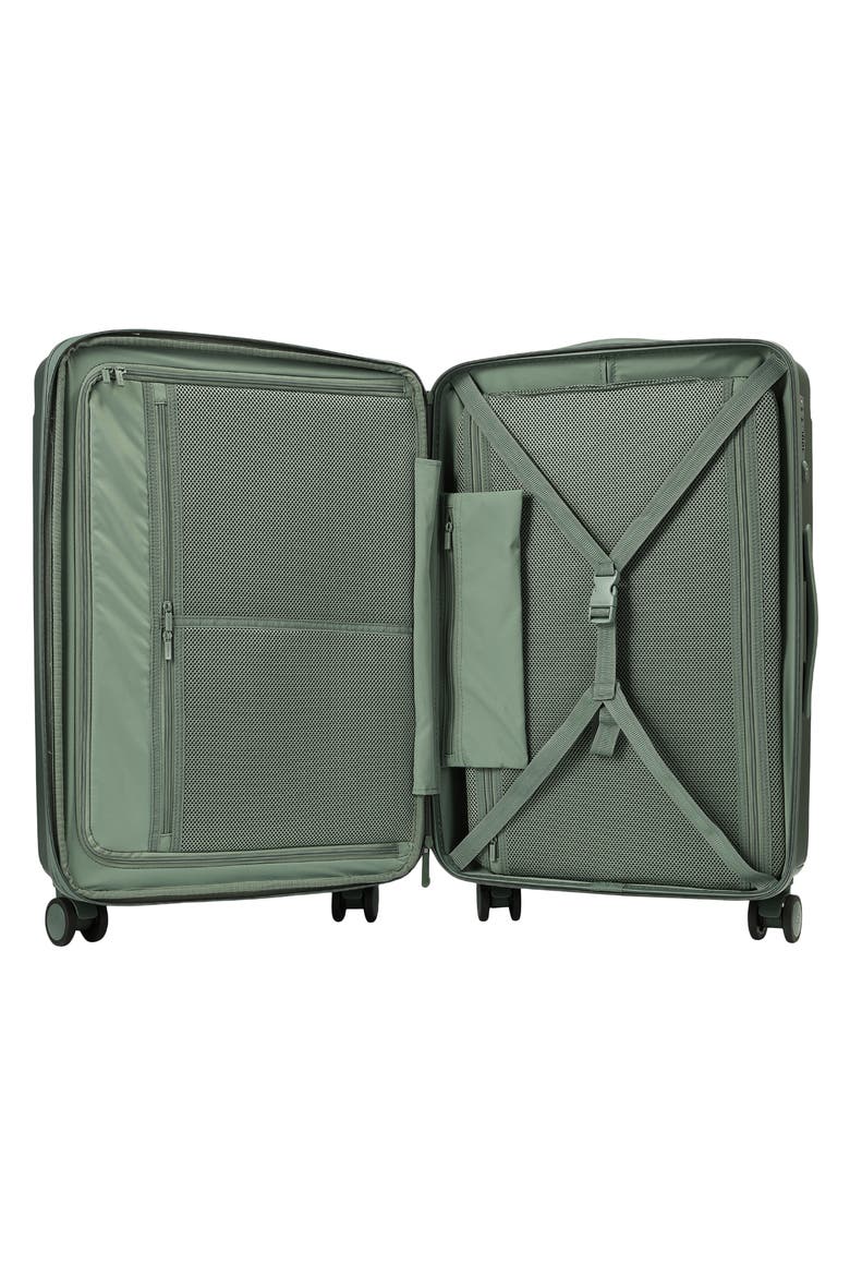 Nostos Matte Medium Spinner Suitcase, Alternate, color, PINE