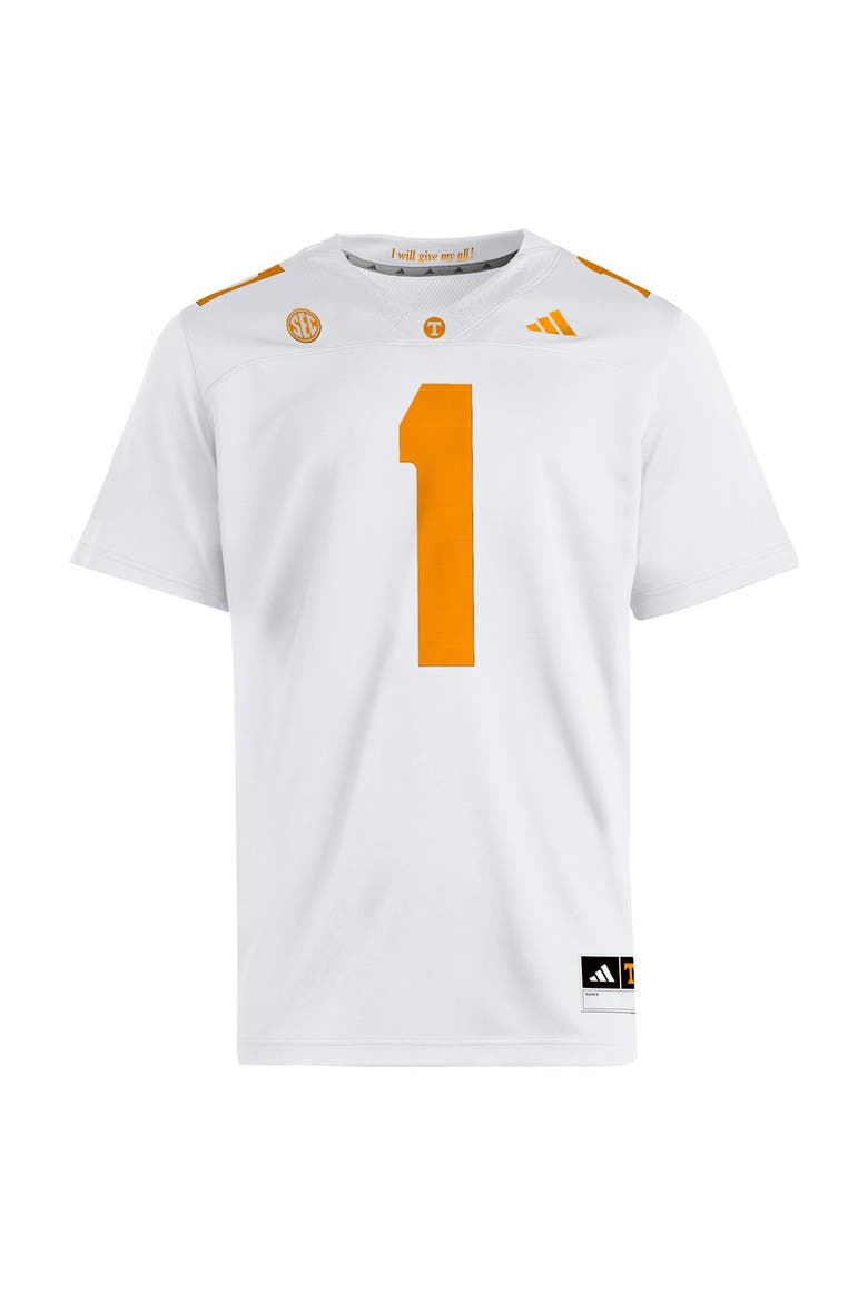 Men's adidas White Tennessee Volunteers Away Premier Jersey, Alternate, color, White