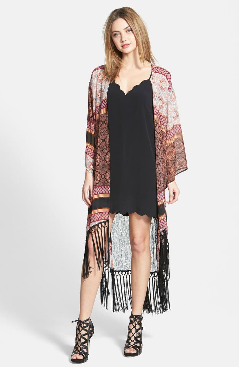 ASTR the Label ASTR Scallop Edge Slipdress, Alternate, color,