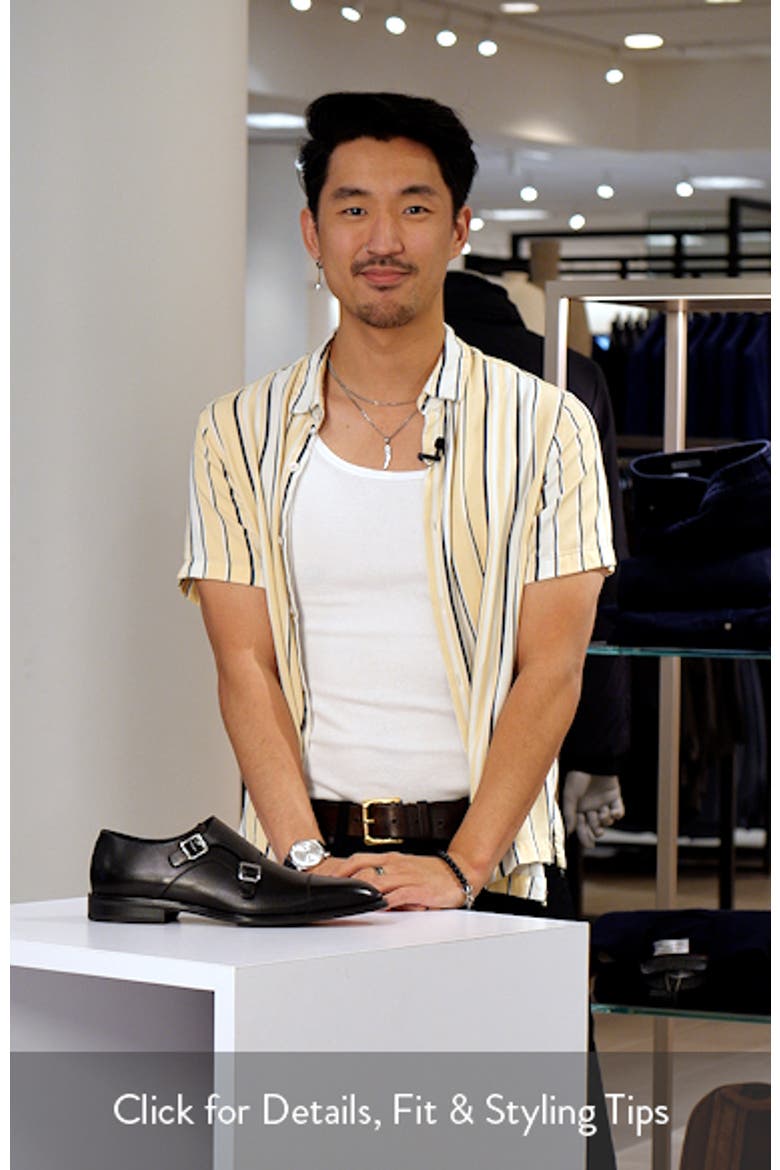 Derrek Double Monk Strap Cap Toe Shoe video