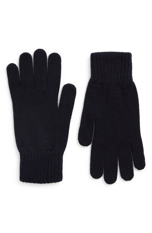 Johnstons Of Elgin Cashmere Jersey Gloves In Black