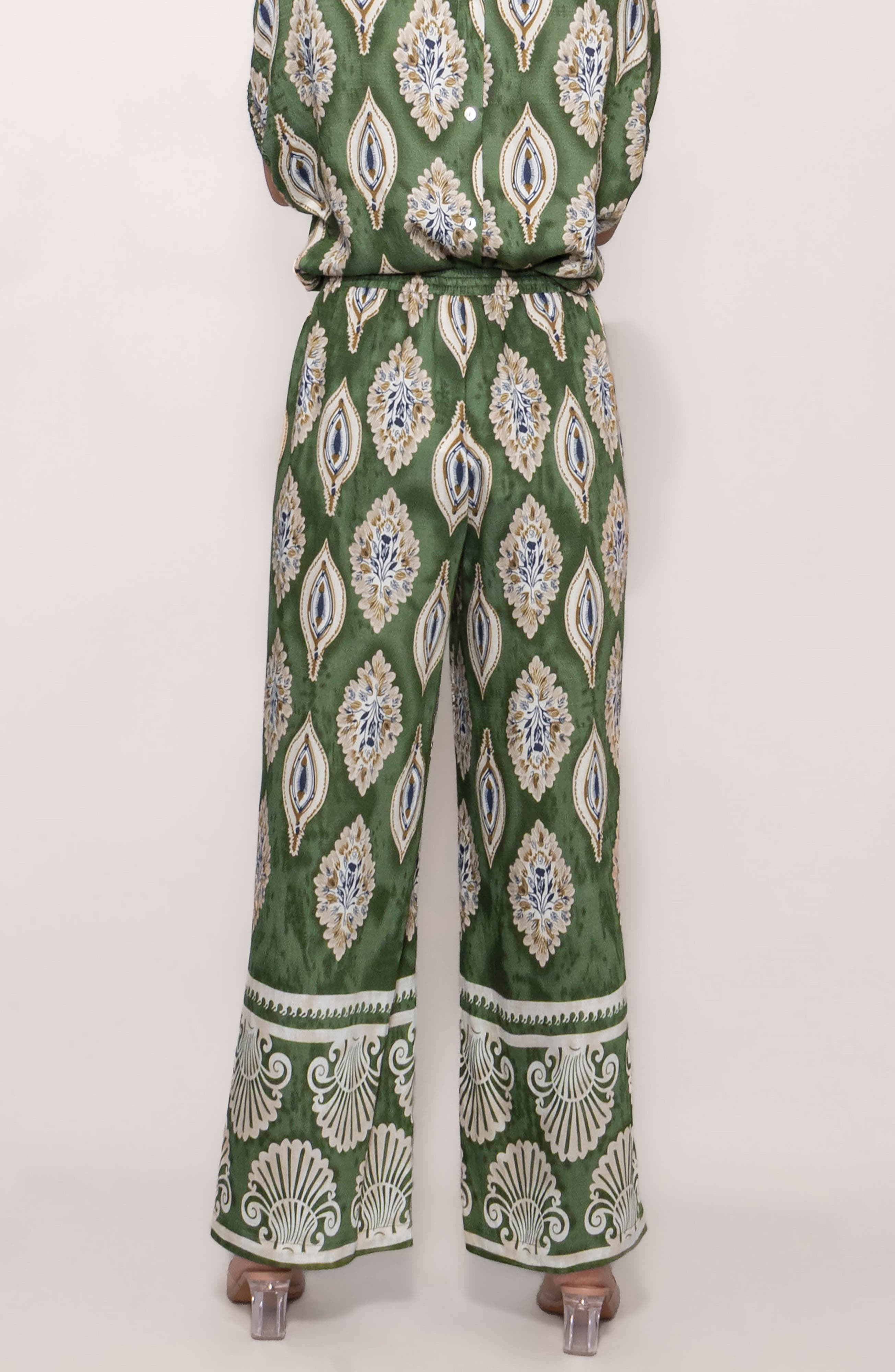 Floral Print Ankle Pants - image 4
