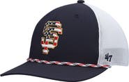 '47 Men's '47 Navy/White San Francisco Giants Flag Fill Trucker Snapback Hat