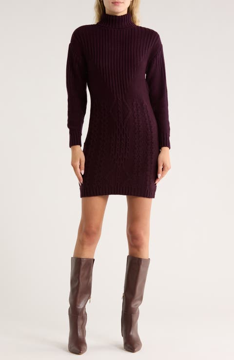 Turtleneck Sweater Dress