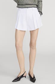 FRAME The Structural Pleated High Waist Shorts
