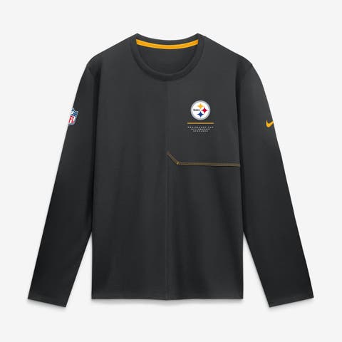 Men's Nike  Black Pittsburgh Steelers Sideline Coaches UV Dri-FIT Long Sleeve Shirt