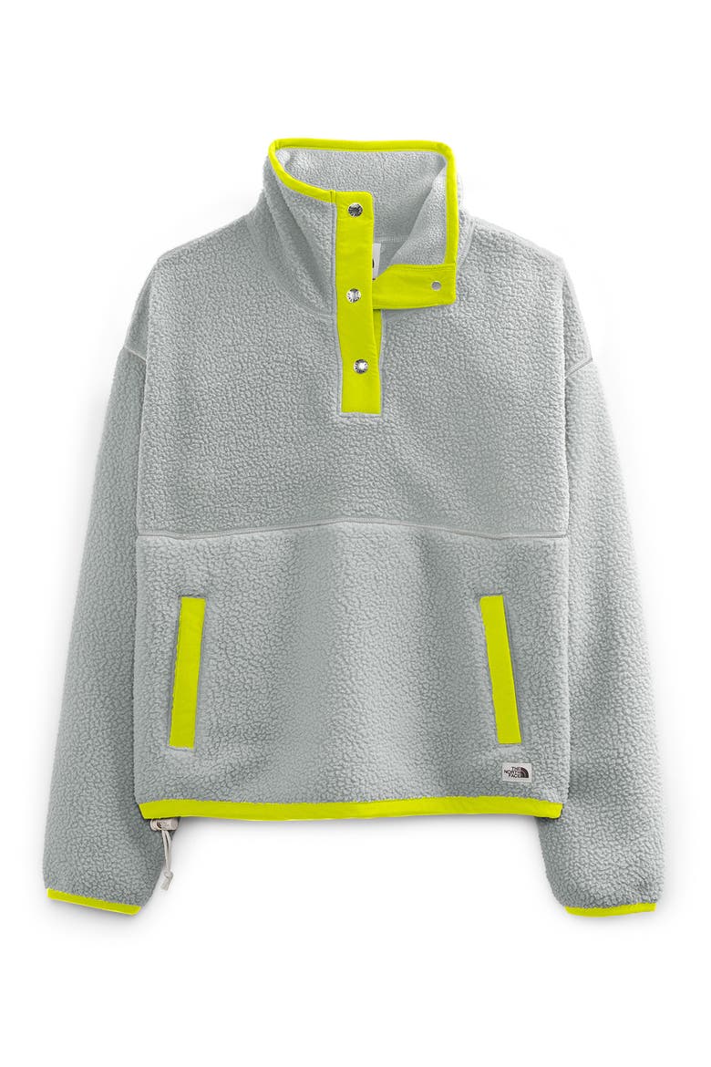 Cragmont Fleece Pullover Jacket, Alternate, color, IRON/SULPHUR SPRING GREEN