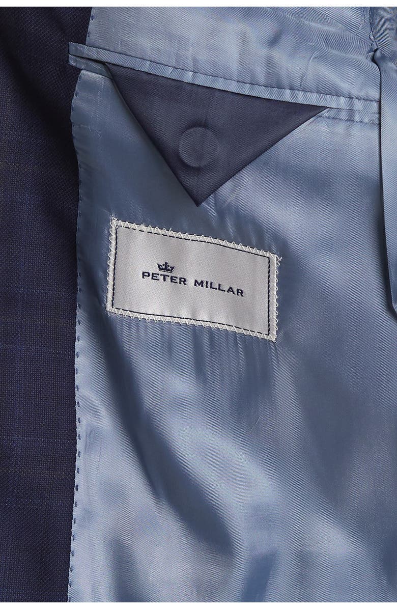 Peter Millar Hyperlight Plaid Two Button Notch Lapel Wool Suit Separate Sport Coat, Alternate, color, 