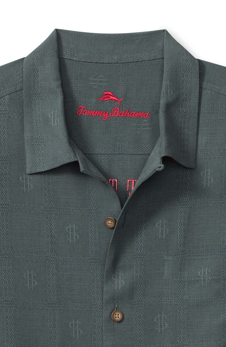 Tommy Bahama King of the Jungle Silk Camp Shirt, Alternate, color, Wire Rim
