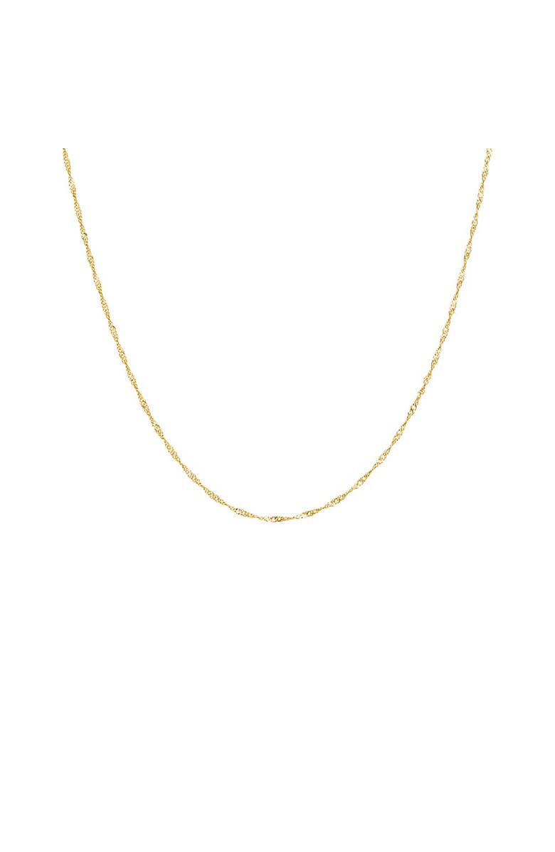 BY ADINA EDEN Singapore Chain Necklace 14K, Main, color,