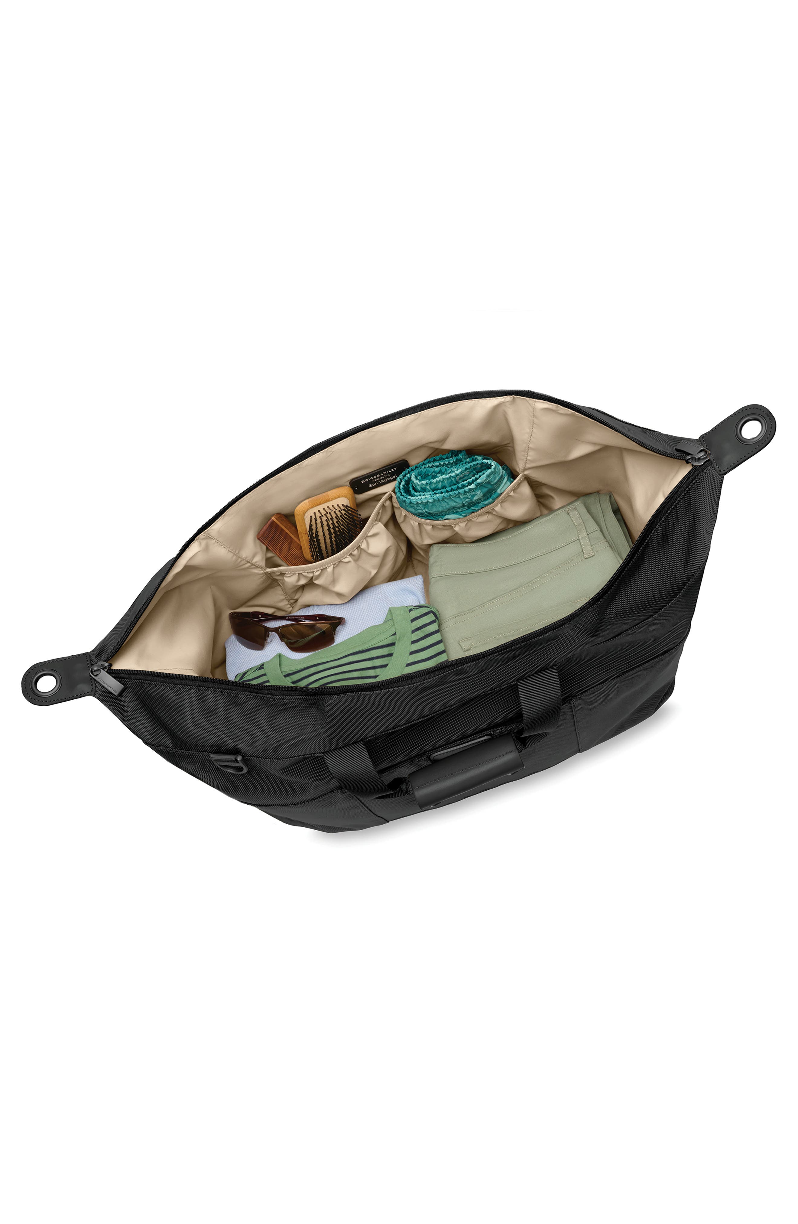 Briggs & Riley Baseline Weekend Duffle Bag, Alternate, color, Black